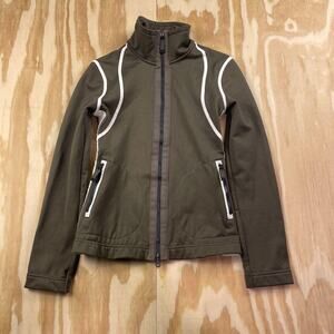 Frauenschuh Women’s Wera Power Stretch Jacket – Green/Khaki – Size 0 (XS)